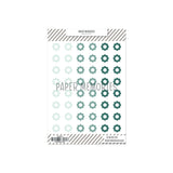 Vinyl Reinforcers Seafoam Trio Flowers