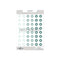 Vinyl Reinforcers Seafoam Trio Flowers