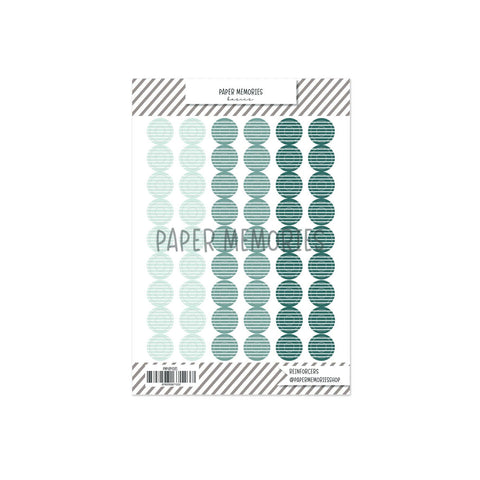 Vinyl Reinforcers Seafoam Trio Stripes