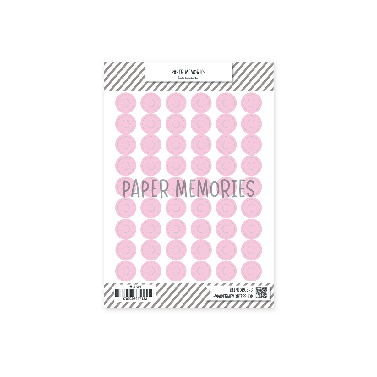 Vinyl Reinforcers Stickers Light Peony