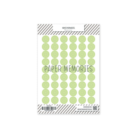 Vinyl Reinforcers Stickers Pastel Green