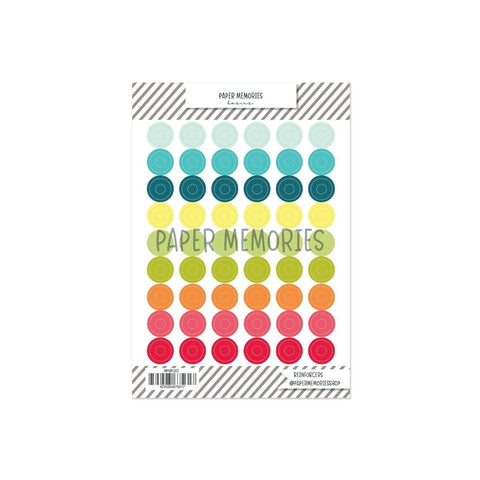 Vinyl Reinforcers Summer Memories Rainbow