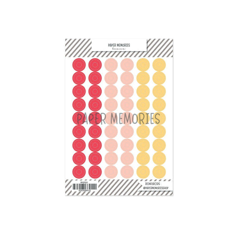 Vinyl Reinforcers Summer Memories Warm Shades