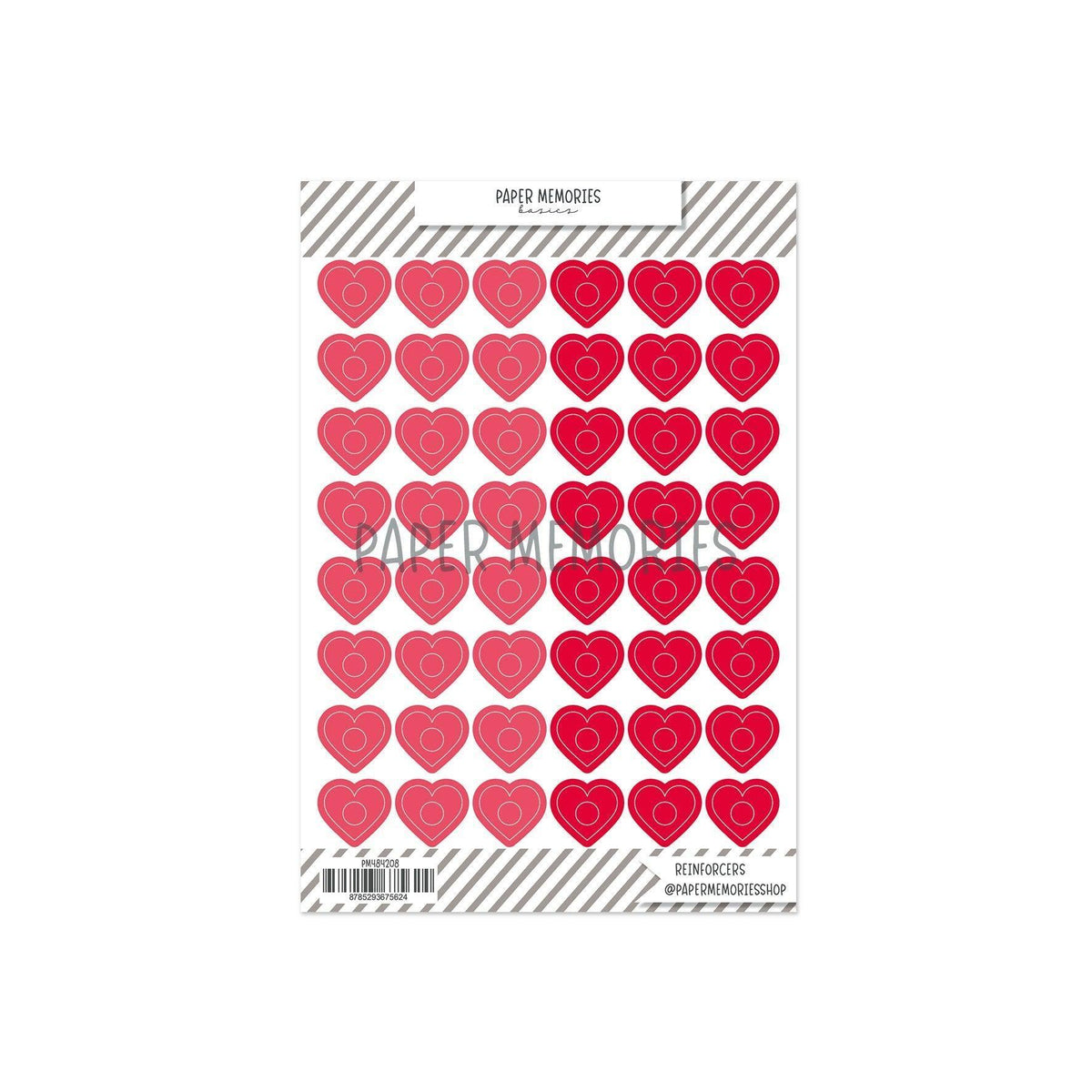 Vinyl Reinforcers Watermelon Hearts