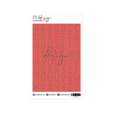 Vinyl Stickers Big Chloe ABC Deep Coral
