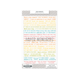 Vinyl Word Stickers Fall Memories ENG