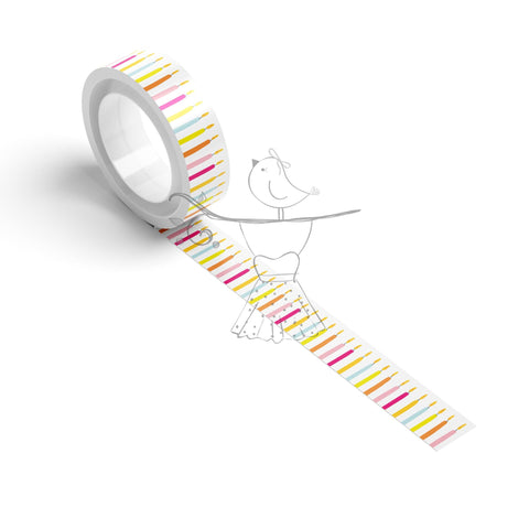 Washi Tape Blow A Candle