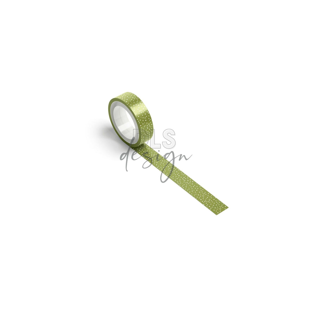Washi Tape Dots Olive Green