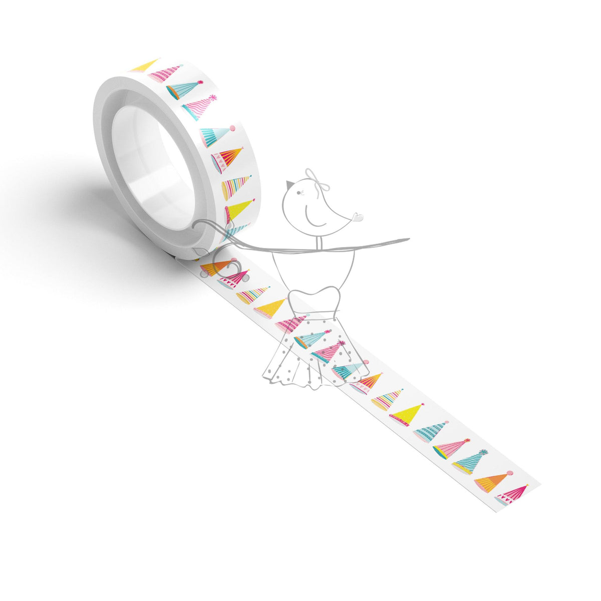 Washi Tape Party Hats