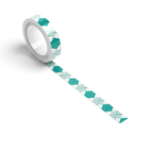 Washi Tape Plaid Peacock & Mint
