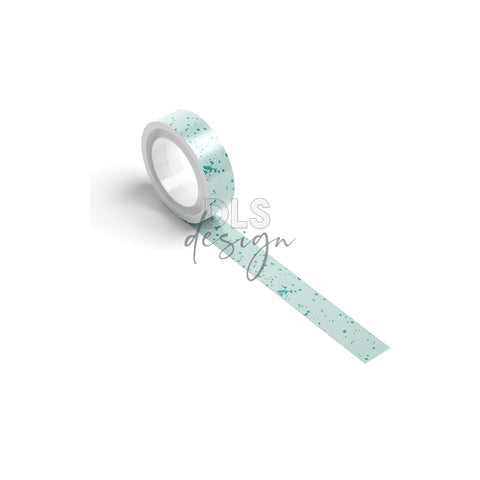 Washi Tape Spetters Mint Peacock - DLS Design