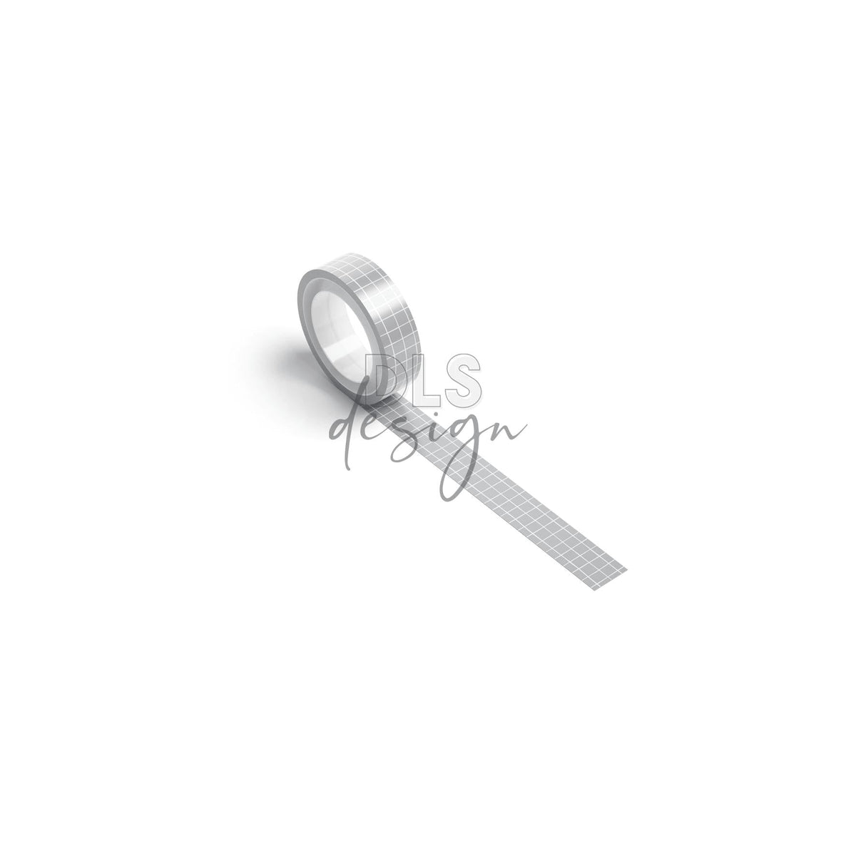 Washi Tape Wonky Grid Grey