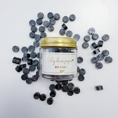 Wax Beads Black - Pearlescent