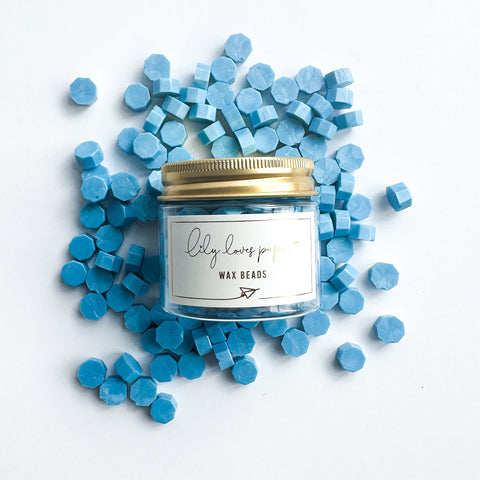Wax Beads Blue - Pearlescent