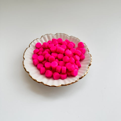 Wax Beads Bright Peony - Opaque