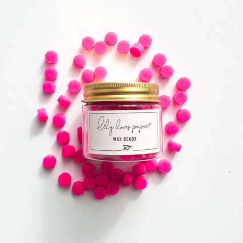 Wax Beads Bright Peony - Opaque