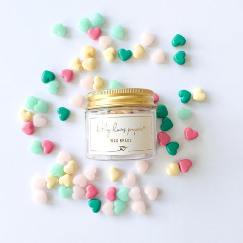 Wax Beads - Hearts - Summer Days