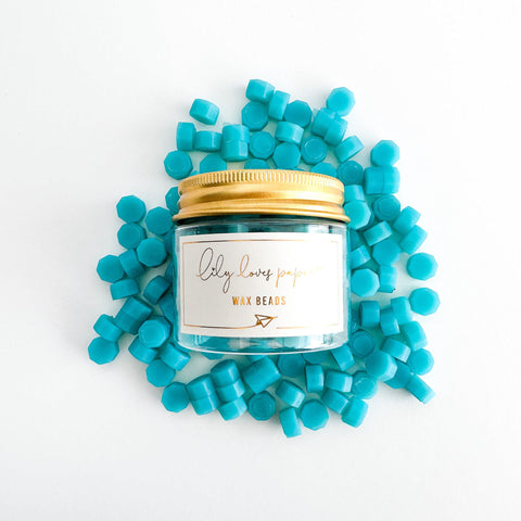 Wax Beads Peacock - Translucent