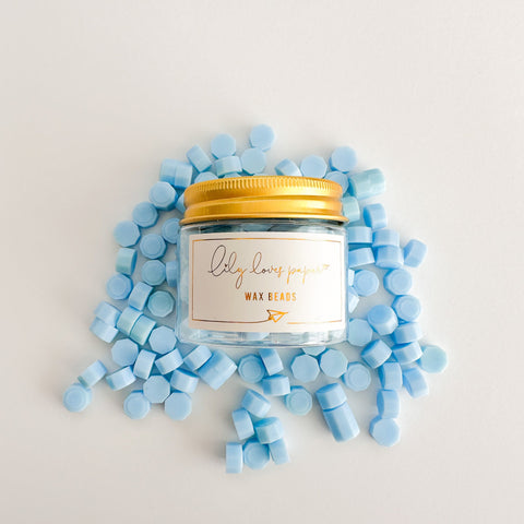 Wax Beads Powder Blue - Opaque