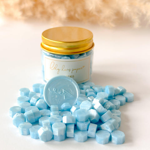 Wax Beads Powder Blue - Pearlescent