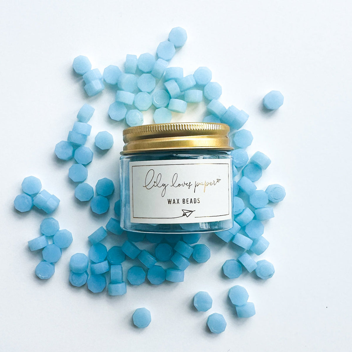 Wax Beads Powder Blue - Translucent