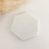 Wax Seal Marble Coaster Hexagon - White