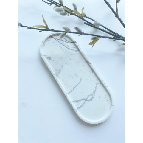 Wax Seal Marble Coaster Oval