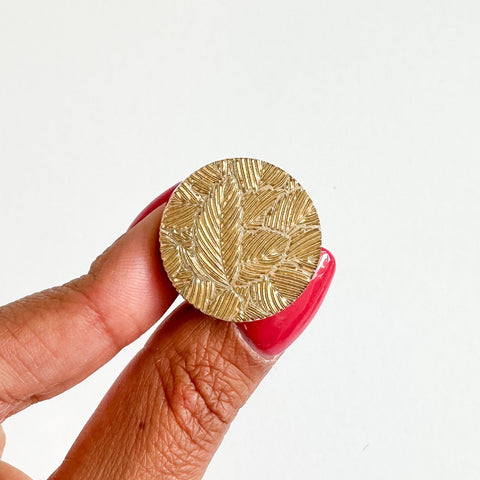 Wax Seal Stamp 3D Leaves