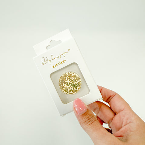 Wax Seal Stamp Happy Spring