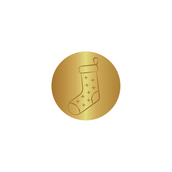 Wax Seal Stamp Holiday Sock