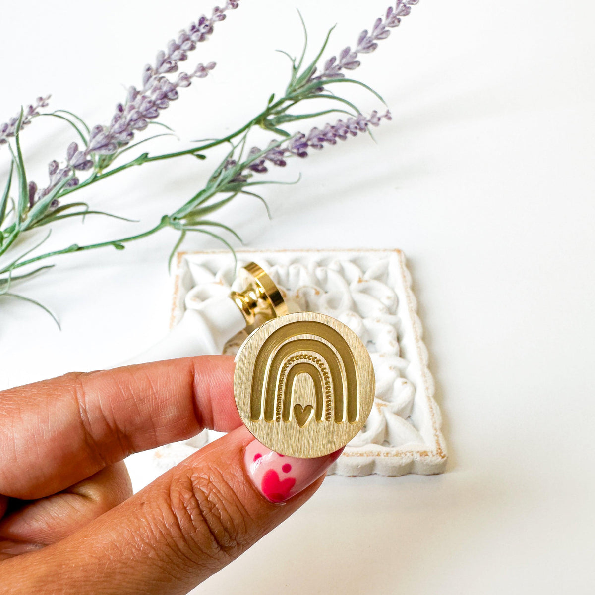 Wax Seal Stamp Over The Rainbow