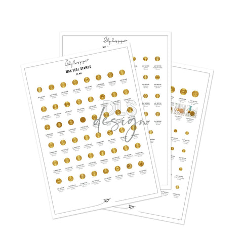 Wax Seal Stamp Sheet