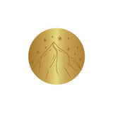 Wax Seal Stamp Snowy Mountains