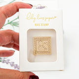 Wax Seal Stamp Square Flowers
