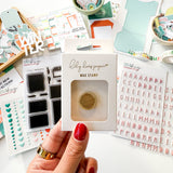 Wax Seal Stamp Striped Circle