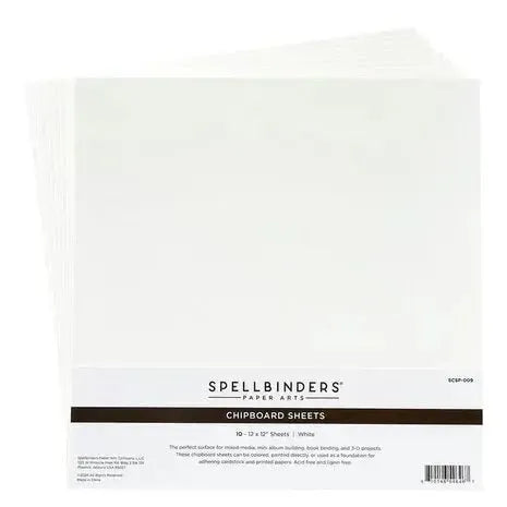 White Chipboard 12"