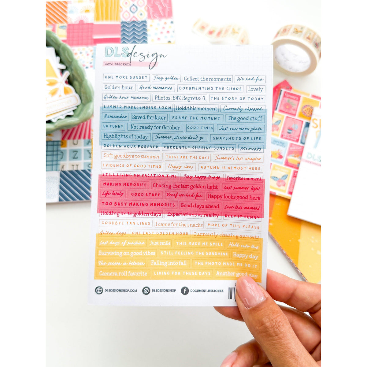 Word Stickers A Story Of Golden Glow