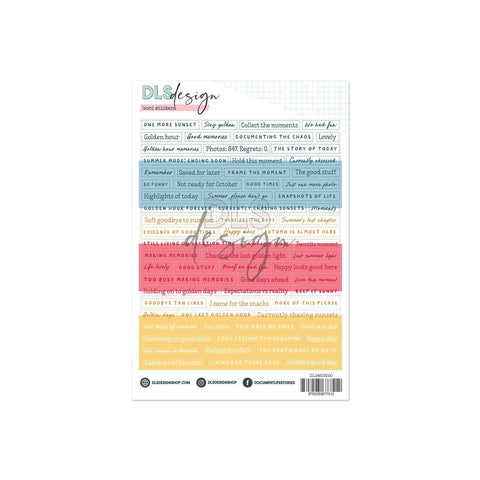 Word Stickers A Story Of Golden Glow