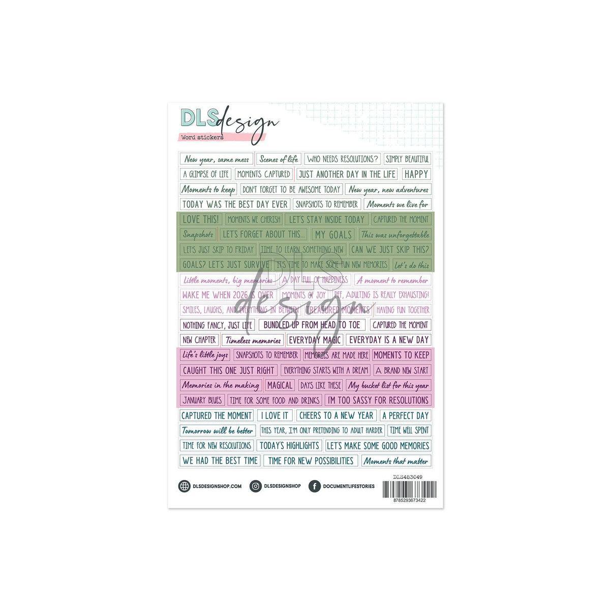 Word Stickers A Story Of New Beginnings