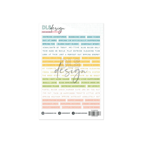 Word Stickers A Story Of Spring Whispers