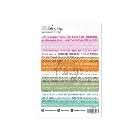 Word Stickers A Story Of Warm Moments