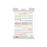 Word Stickers Bright Beginnings