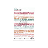 Word Stickers Eighteen Pages of Time