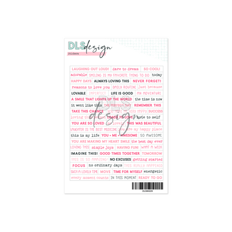 Word Stickers Laughing Out Loud Pink