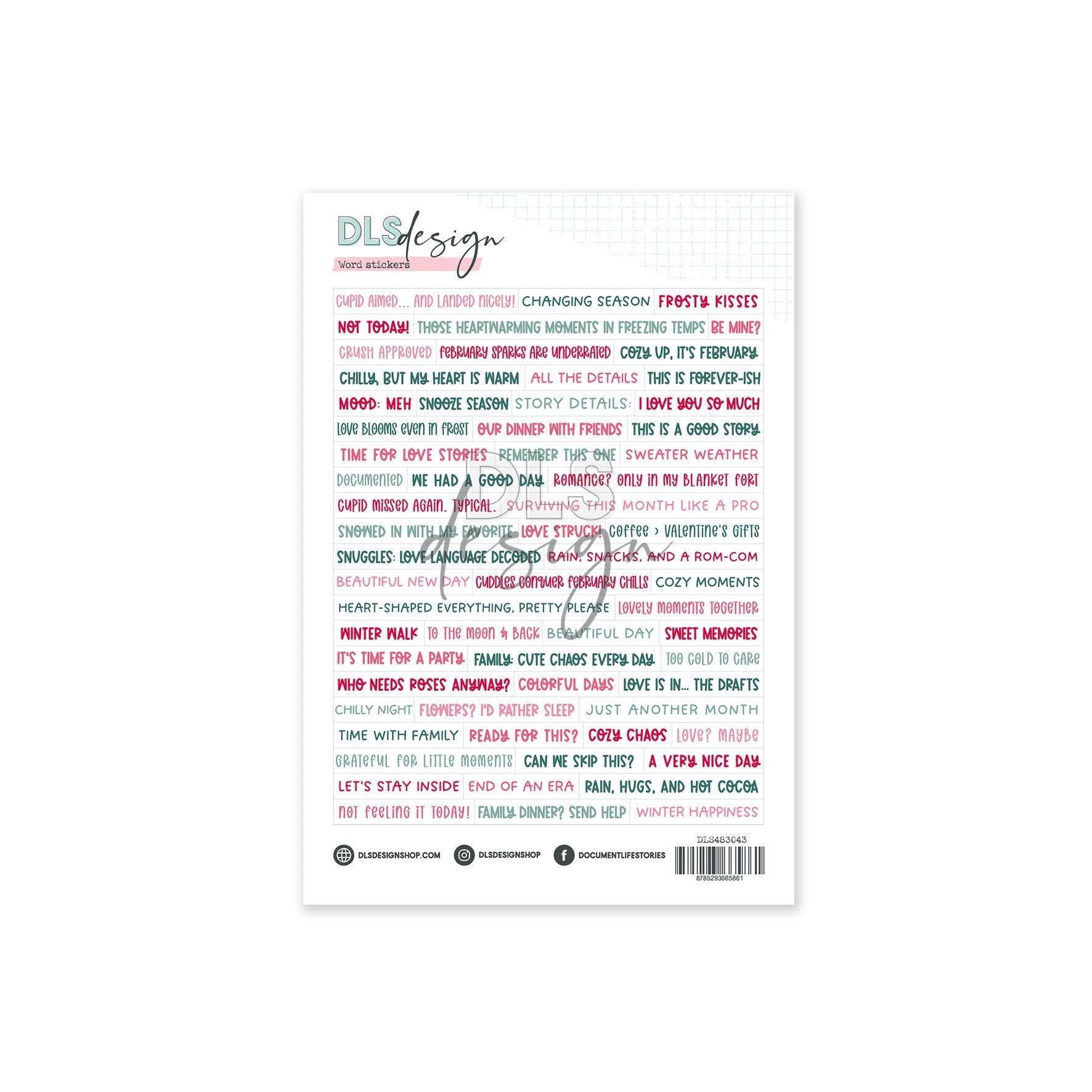 Word Stickers On Cloud Nine – DLS Design