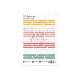 Word Stickers Seventeen Fall Adventures
