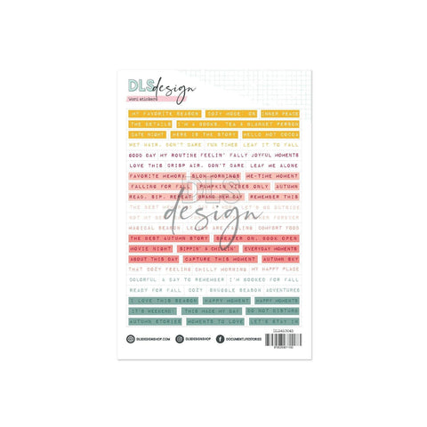 Word Stickers Seventeen Fall Adventures - Main Kit