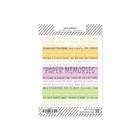 Word Stickers Spring Memories - Butterfly Ballet