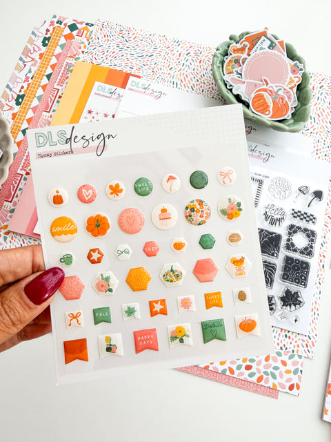 Epoxy Stickers A Story Of Falling Leaves